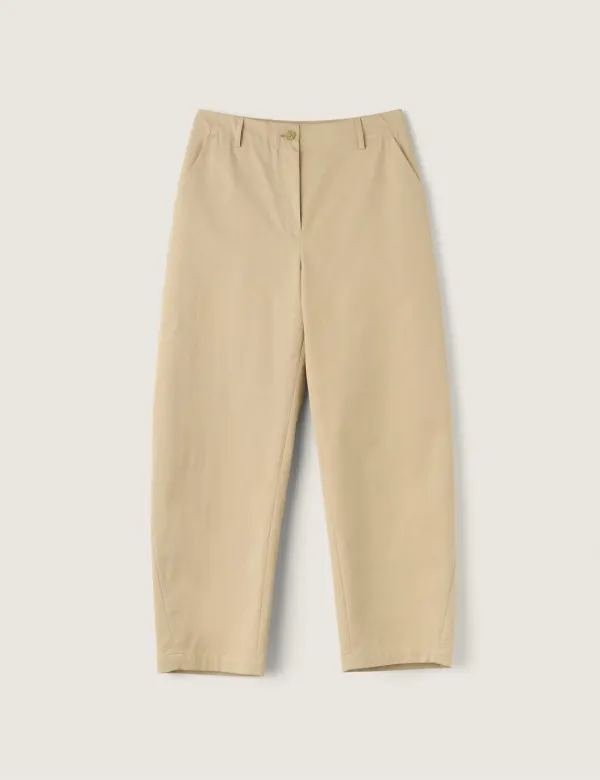 Yvon Cotton Pants (Beige)