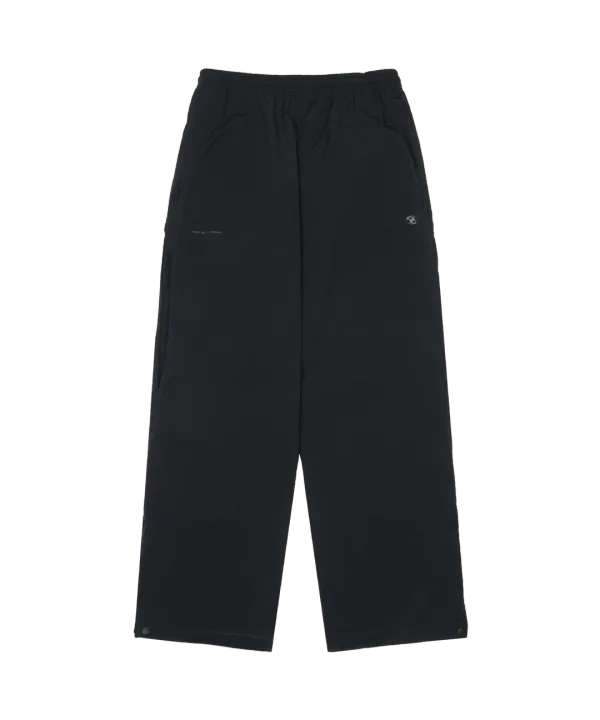 SIDE FLAP TRACK PANTS [BLACK]