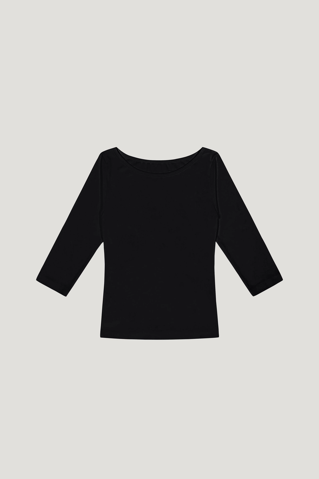 리브어리 Boatneck 3/4 Tee (black) 상품 이미지 1