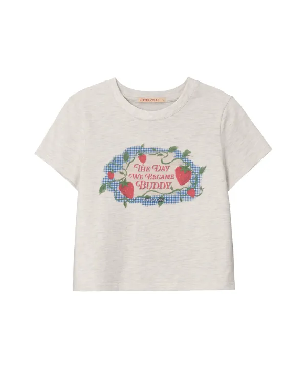 Sweetpea Berry Tee-Oatmeal