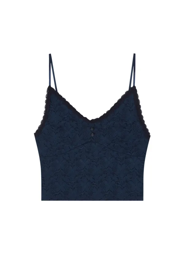 TULI LACE SLEEVELESS / BLUE GREEN