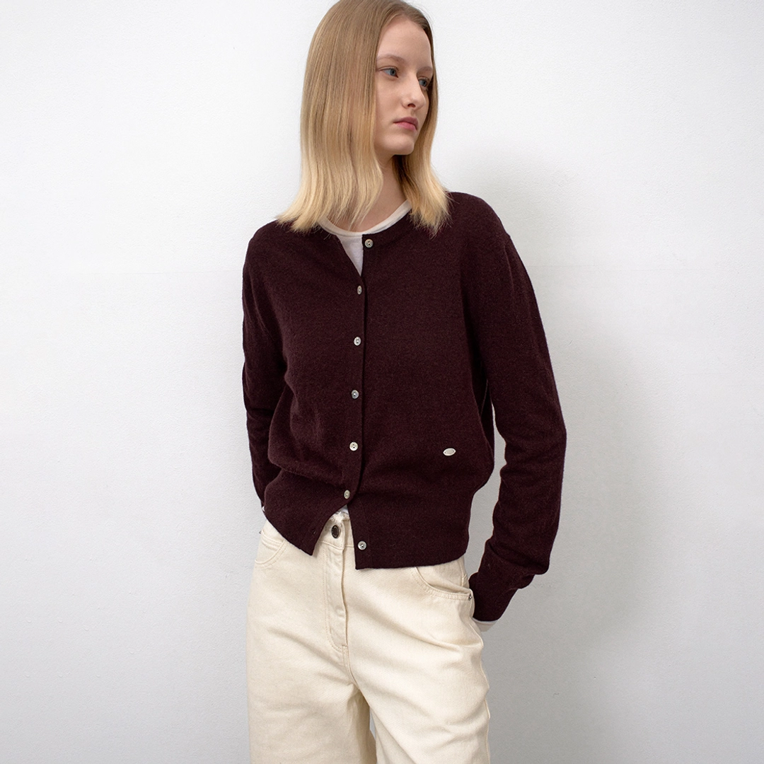 아뜰리에 나인 (CD-2241)ESSENTIAL WOOL BLENDED SLIM FIT CARDIGAN 상품 이미지 1