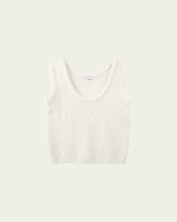 Boucle Snow Vest - Ivory
