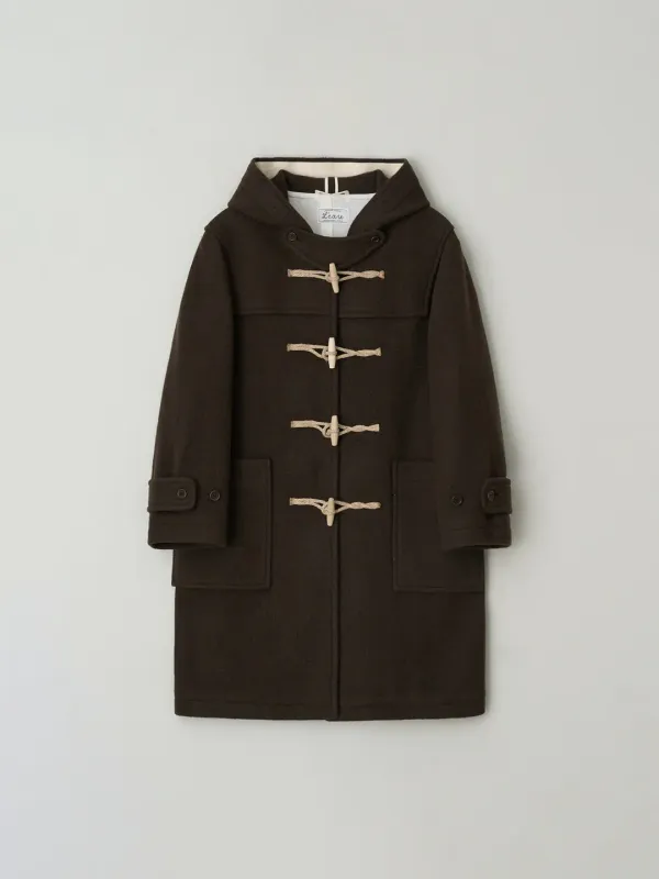 Hooded duffle coat_brown