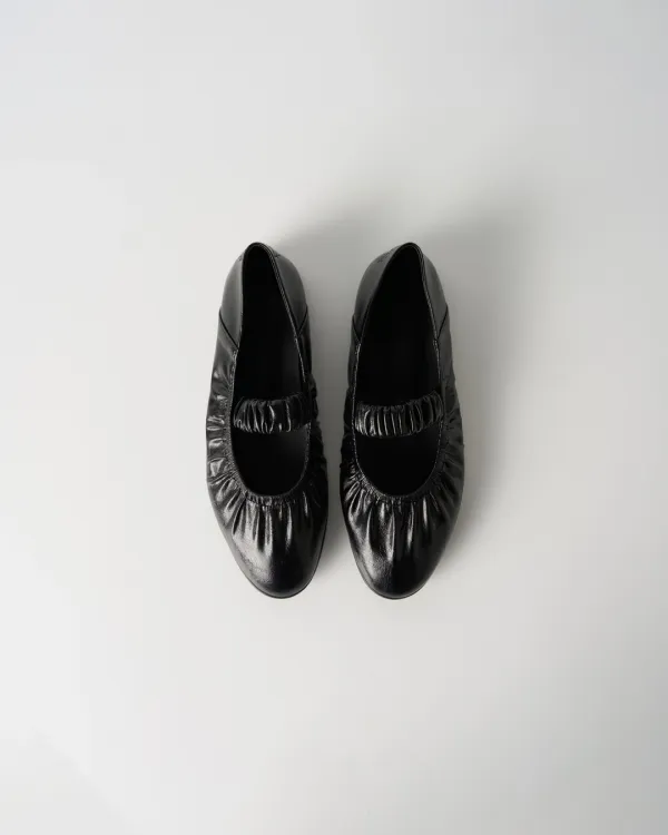 Soft Shirring Mary Jane [BLACK]