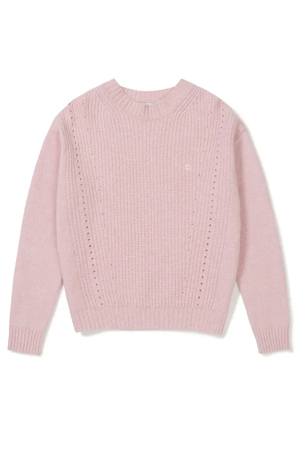 [24FW clove] Knit Pullover (Pink)