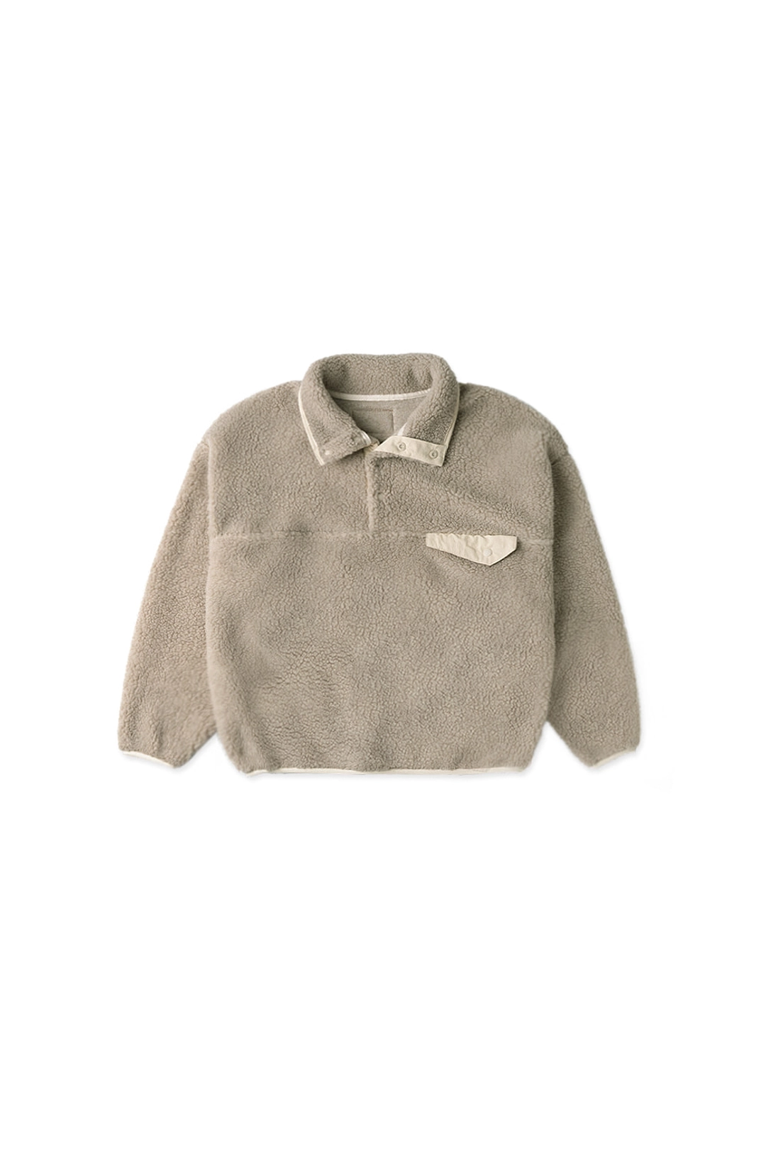 위드아웃썸머 Teddy fleece anorak_mocha 상품 이미지 1