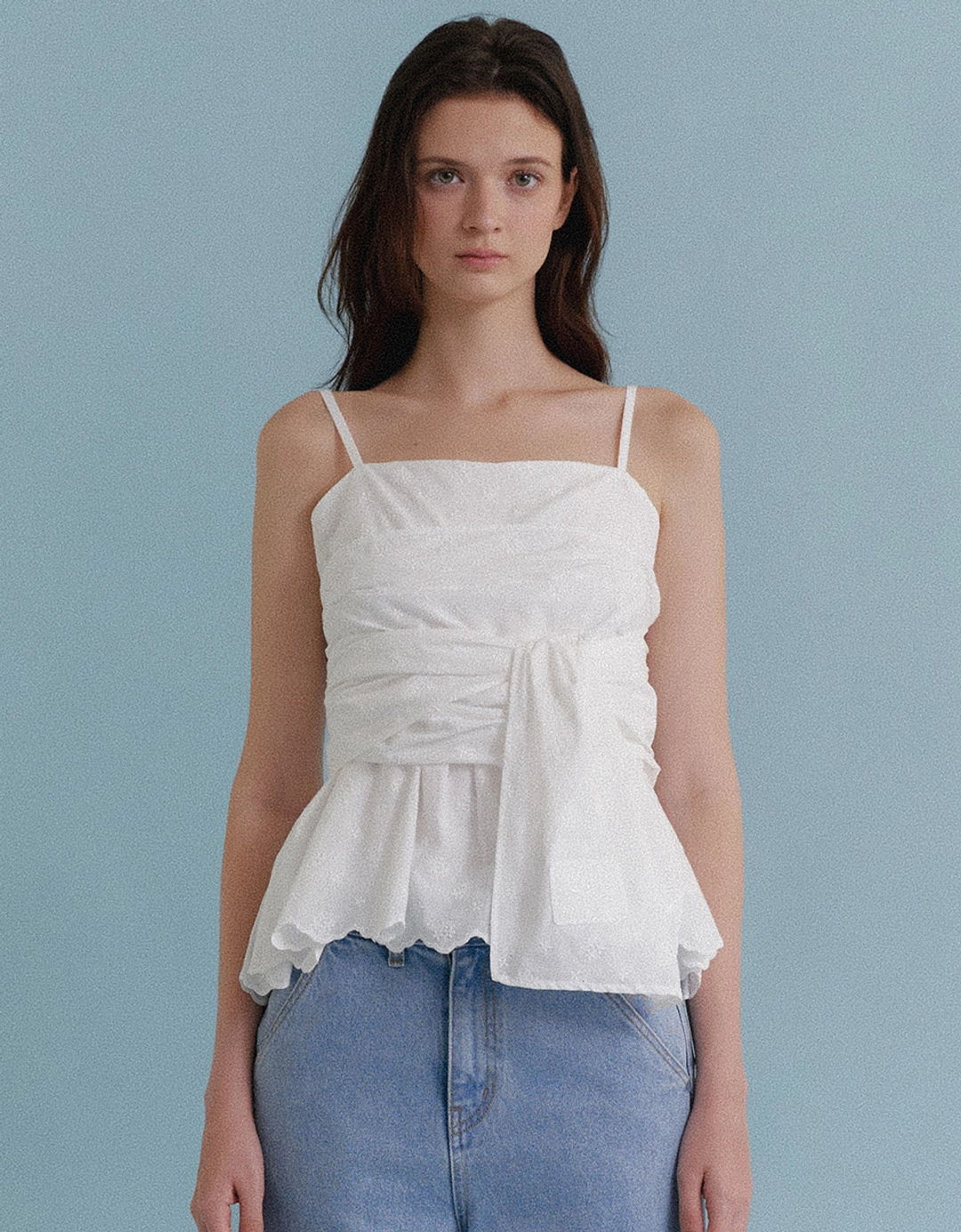 러브어스유 Floral Wrap Sleeveless (Ivory) 상품 이미지 1