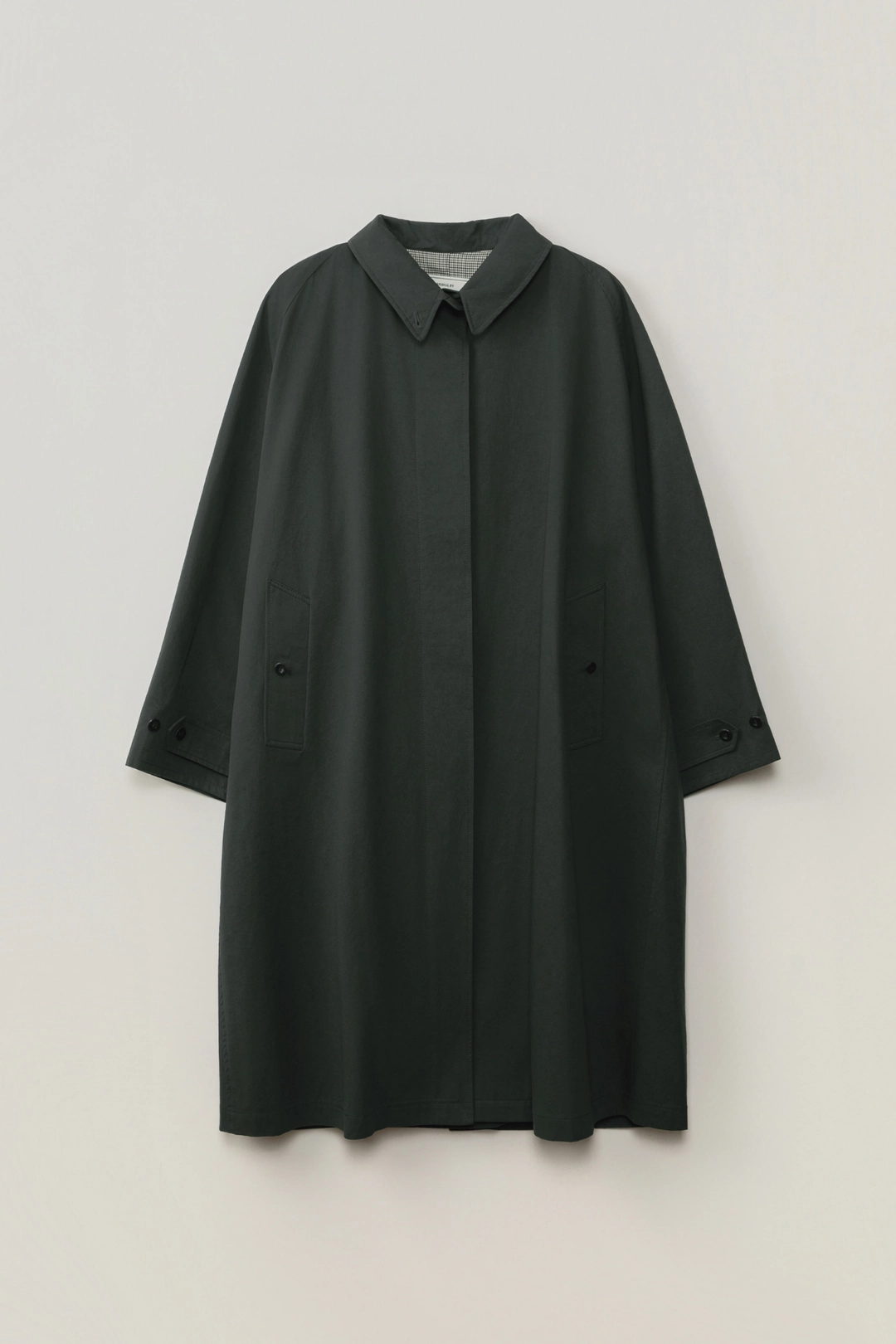 세이지먼트 ELIBA LONG TRENCH COAT_BLACK NAVY 상품 이미지 1