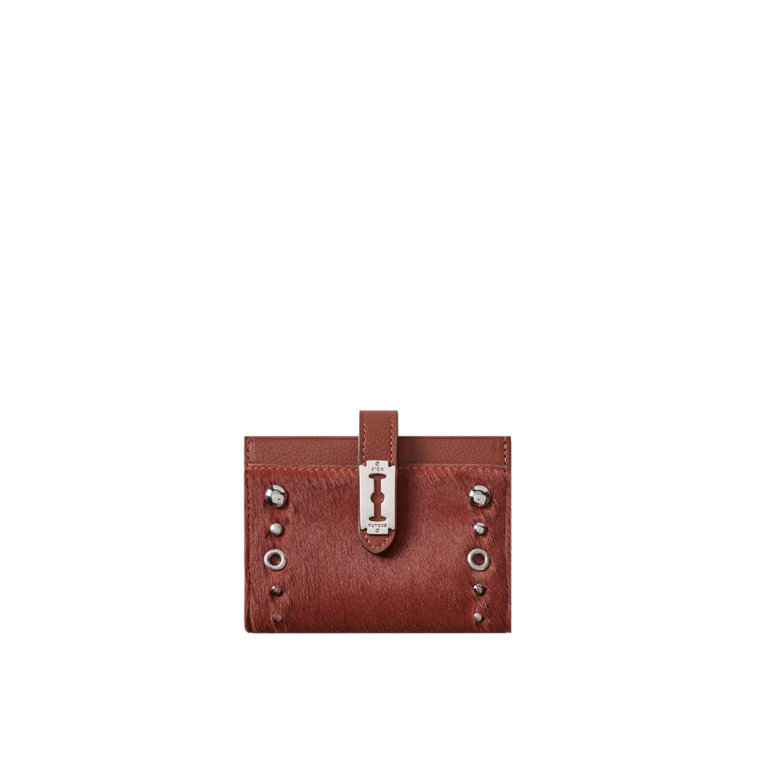 분크 Magpie Goth Stud Card Wallet (맥파이 고스 스터드 카드지갑) Brown 상품 이미지 1