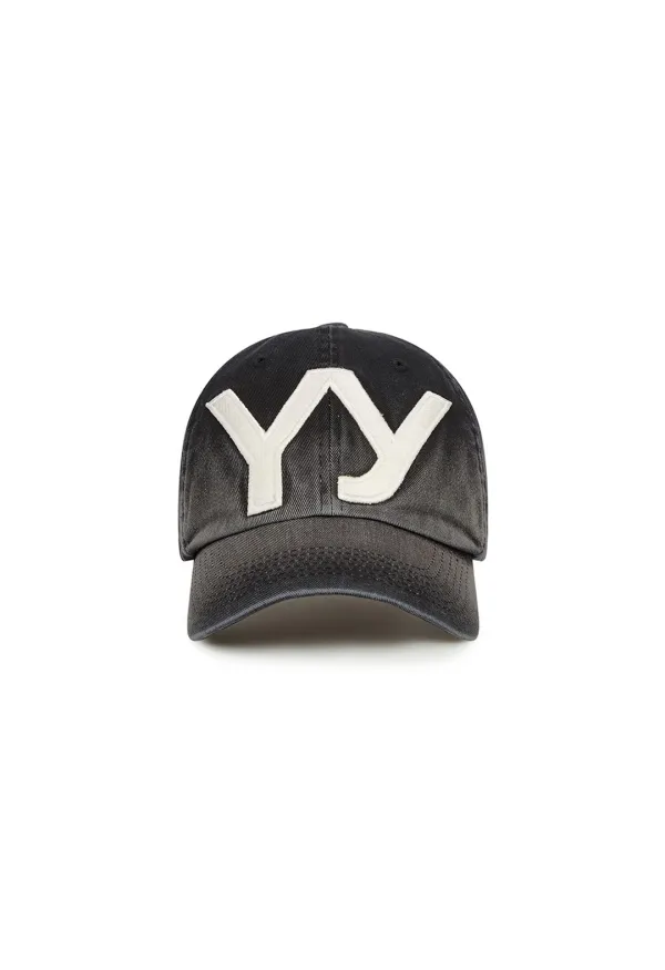 YY GRADIENT BALL CAP, BLACK