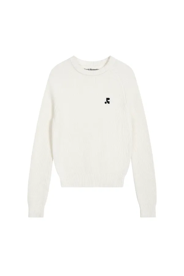 RAGLAN KNIT TOP - IVORY