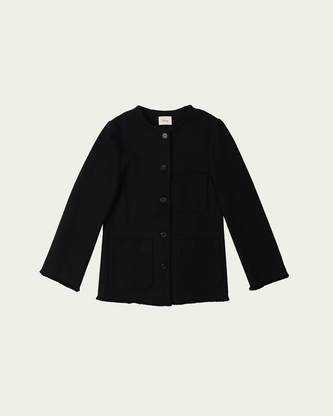 Tassel Tweed Jacket - Black