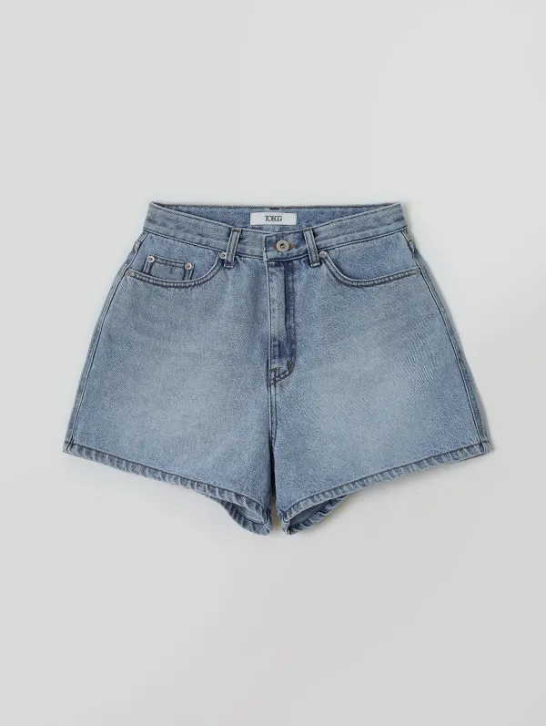 Simon Denim Shorts (Light Blue)