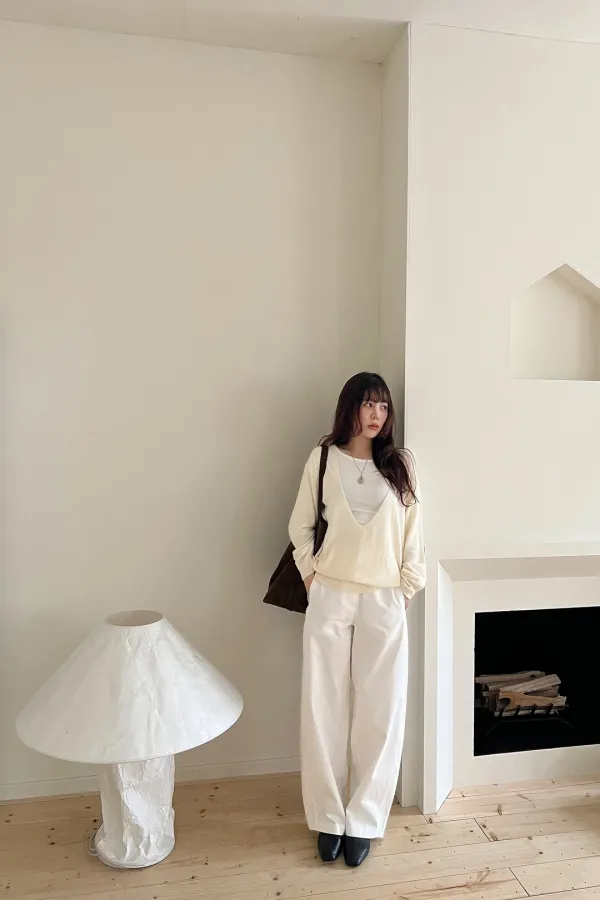 Noren Curved Pants (white)