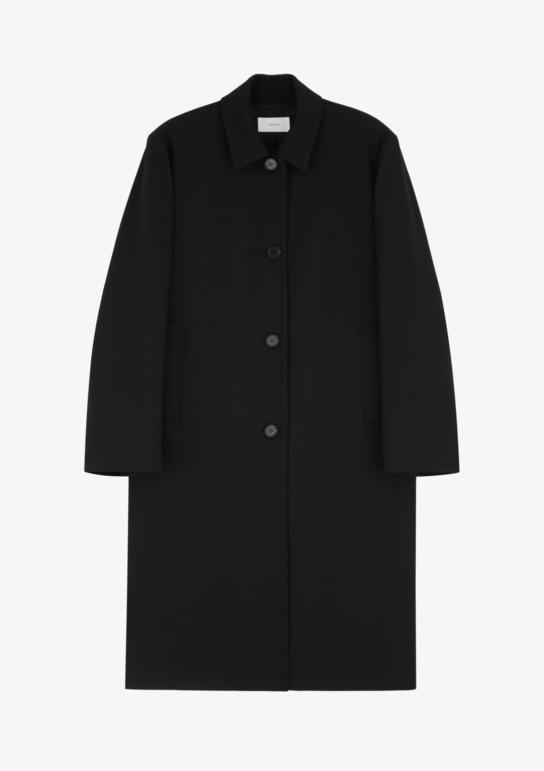 문달 Celan Single Coat in Black 상품 이미지 1