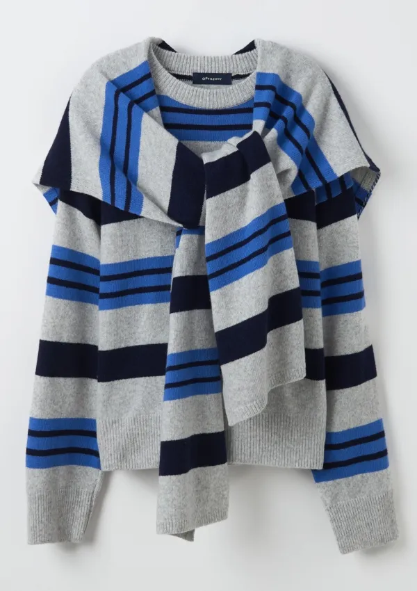 Loop Stripe Pullover Blue