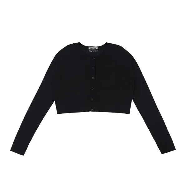 Crop Knit Cardigan (ebony black)