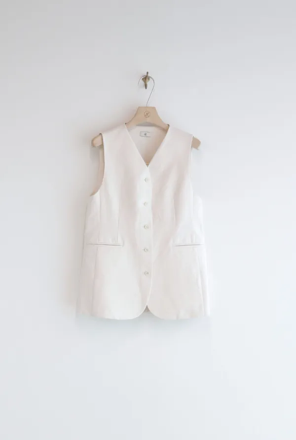 LEBED COTTON VEST (ECRU)