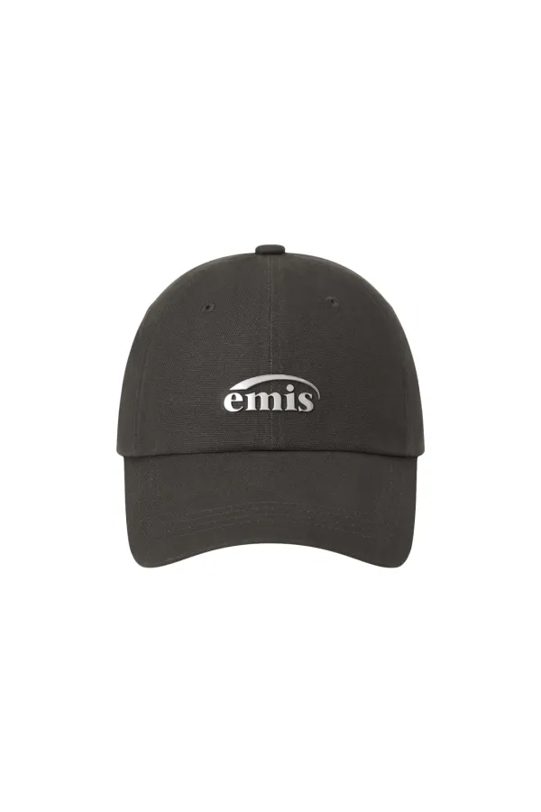 METAL LOGO BALL CAP-GRAY