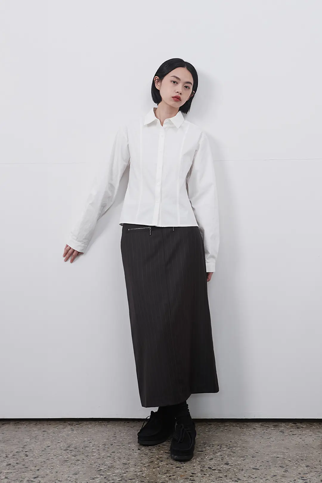오헤시오 CLASSIC LINE SHIRTS, IVORY 상품 이미지 2