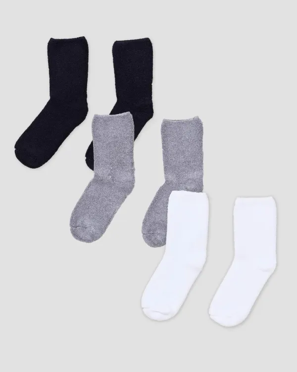 Pack - 3 버클 오버ran클레 양말