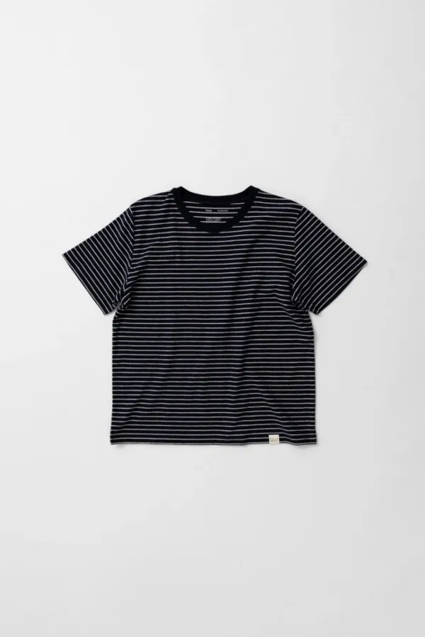 2nd) standard t-sh (navy- stripe)
