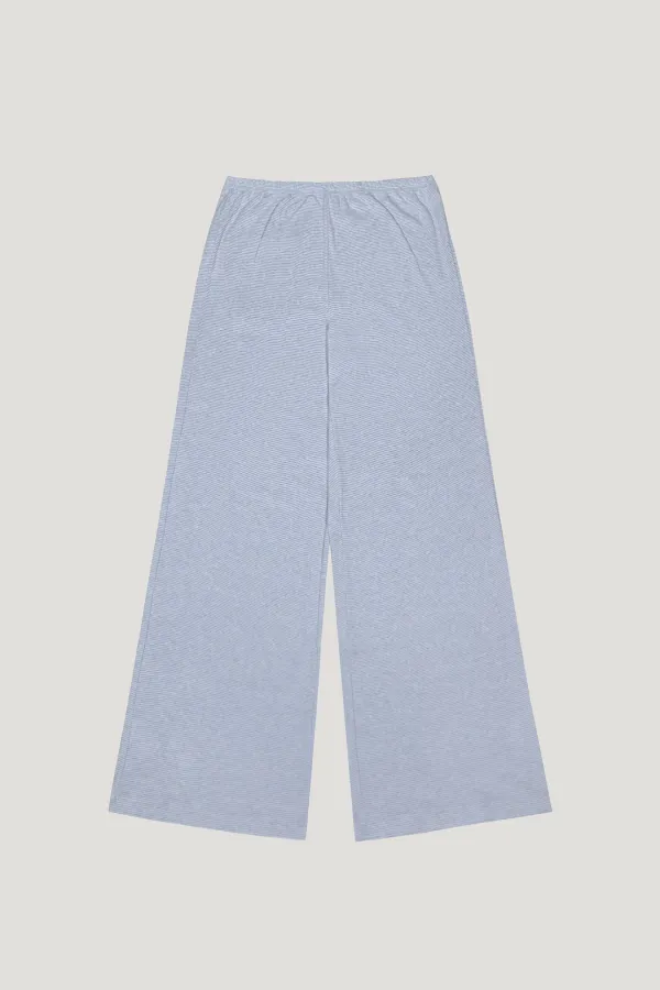 [L/V] Soft Stripe Lounge Pants (blue)