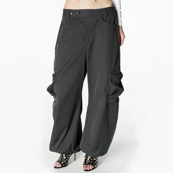 XTAL PARACHUTE PANTS (KHAKI)
