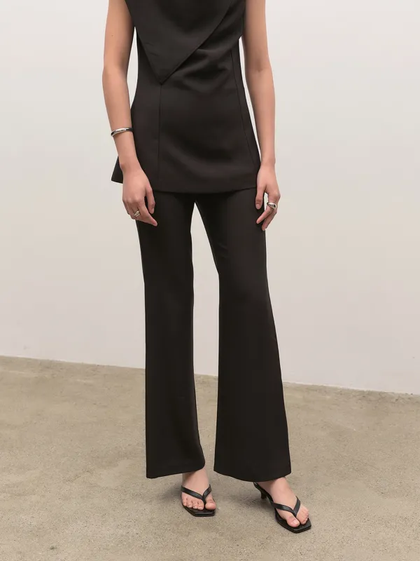 Slim bootscut slacks (블랙)