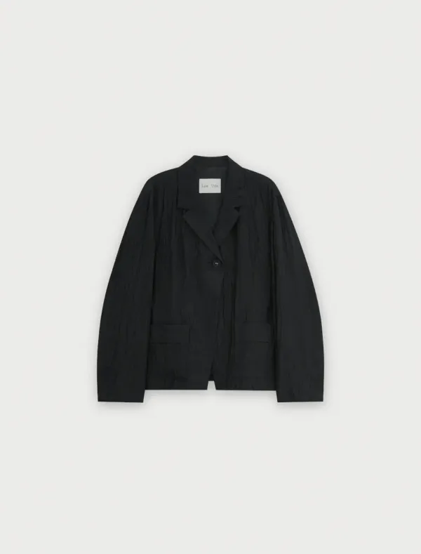 WRINKLE POCKET JACKET [BLACK]