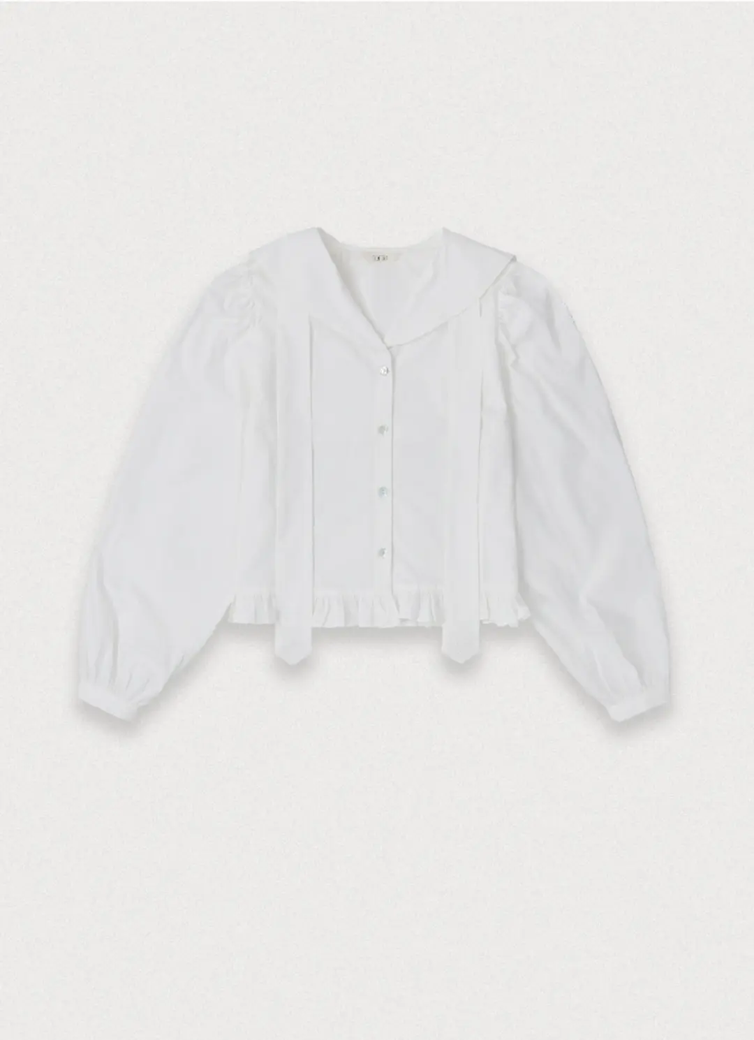 포에토 POND TIE BLOUSE - IVORY [3rd] 상품 이미지 3