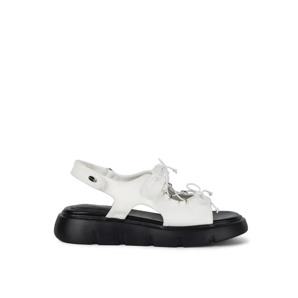 RIBONA PLATFORM SANDALS / WHITE