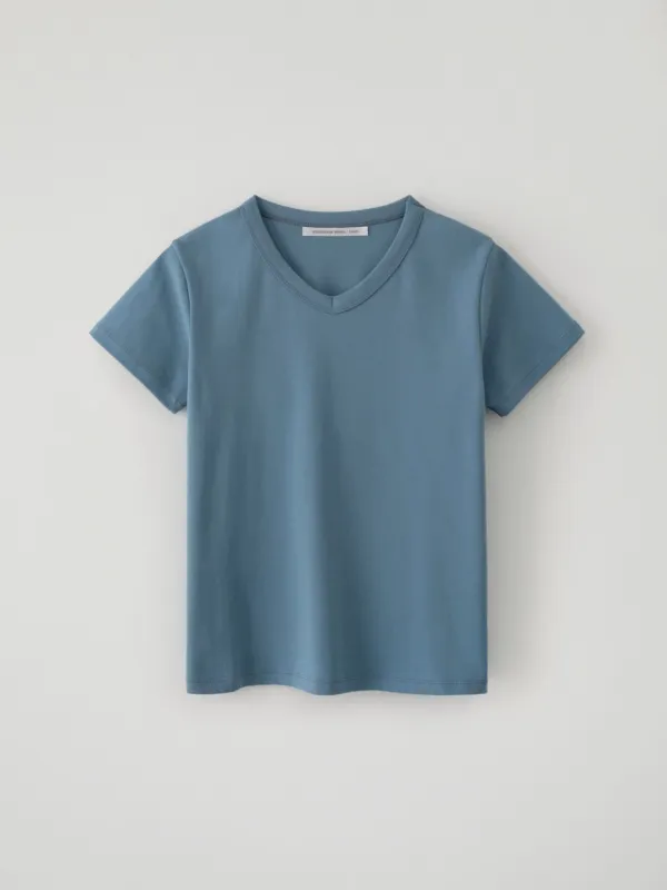 Essential V-neck Tee(Sky Blue)