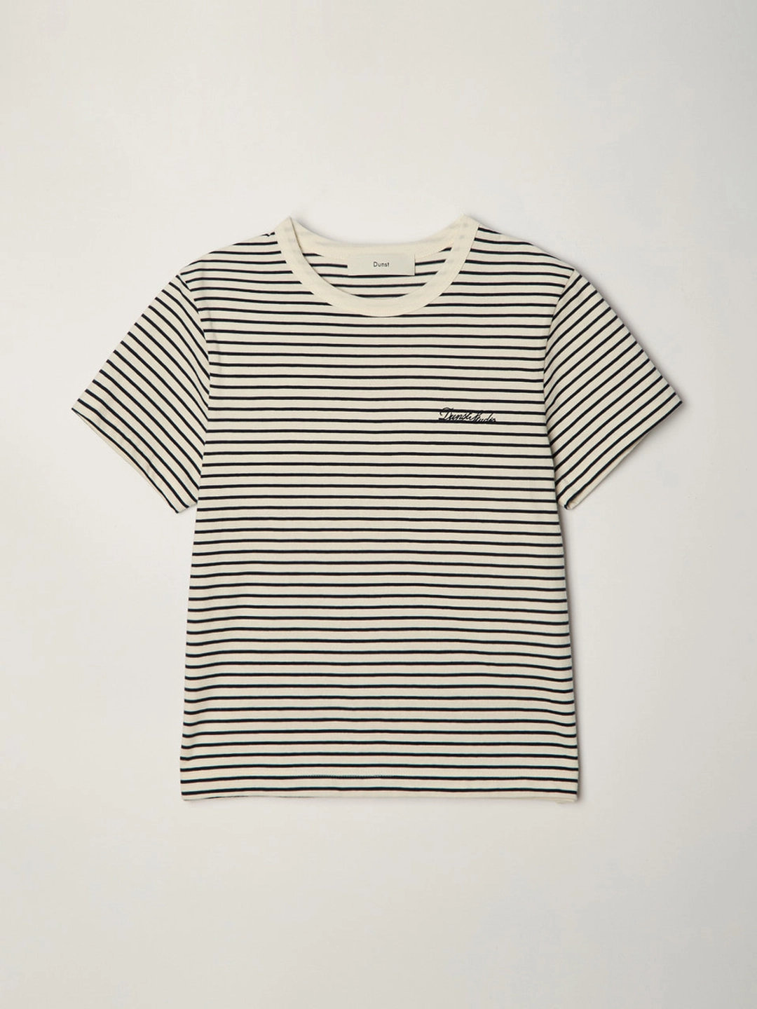 던스트 ESSENTIAL STRIPE LOGO T-SHIRT CREAM NAVY STRIPE_UDTS6B232CR 상품 이미지 1