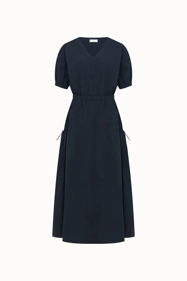 String Banding Dress[LMBDSUDR809]-Navy