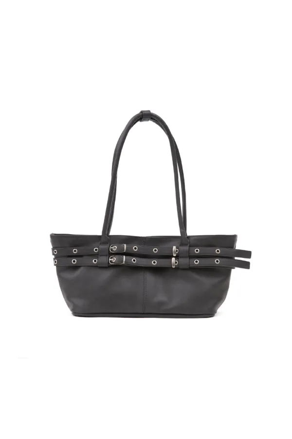 미니 벨티드 보트 백 mini belted boat bag (charcoal)