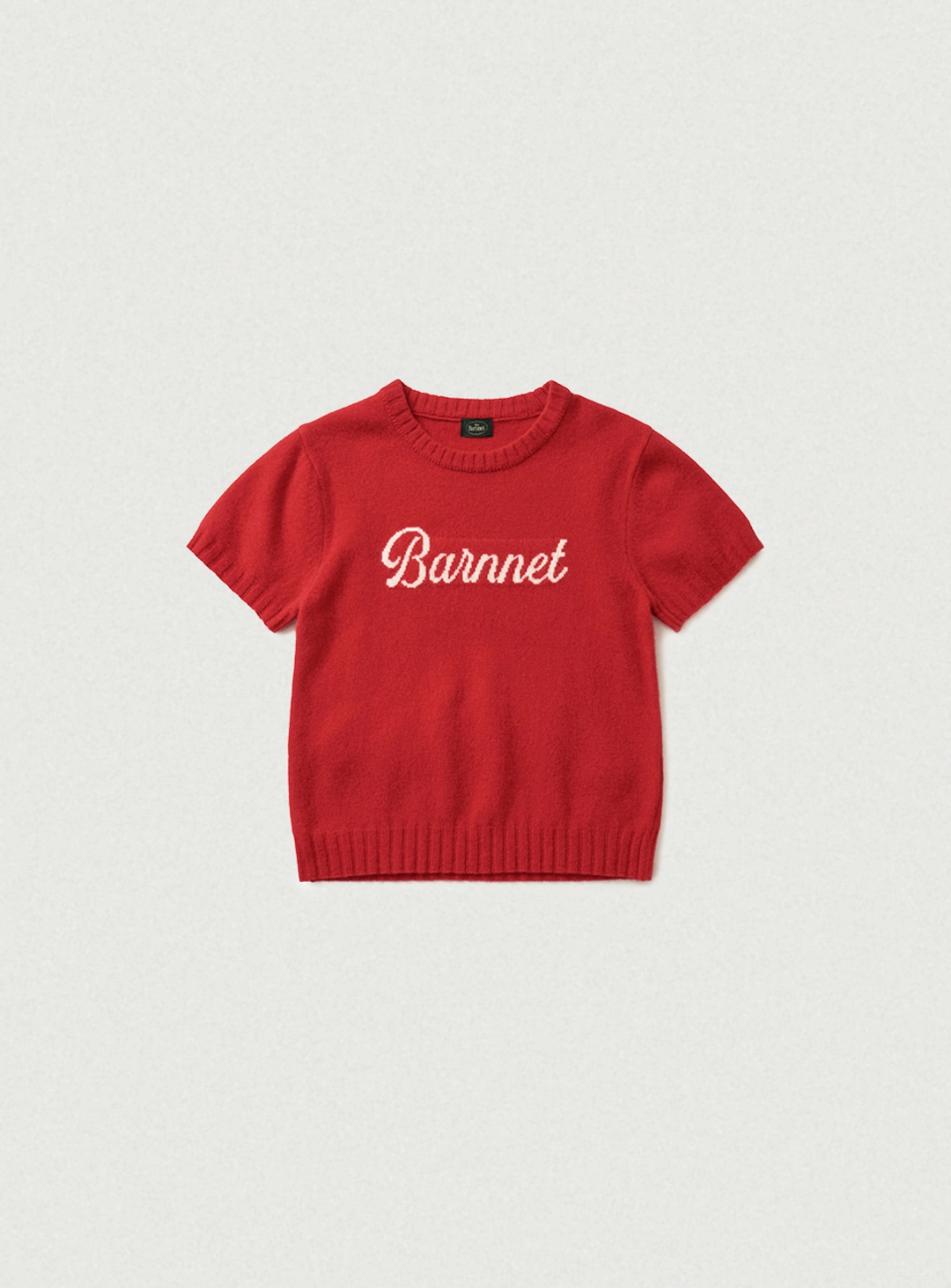 더바넷 Barnnet Logo Cashmere Knit_Red 상품 이미지 1