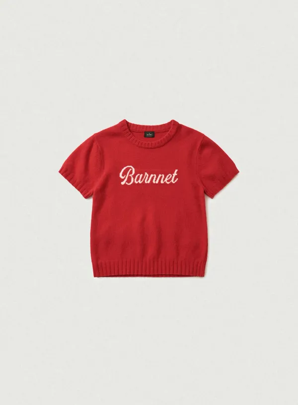 Barnnet Logo Cashmere Knit_Red