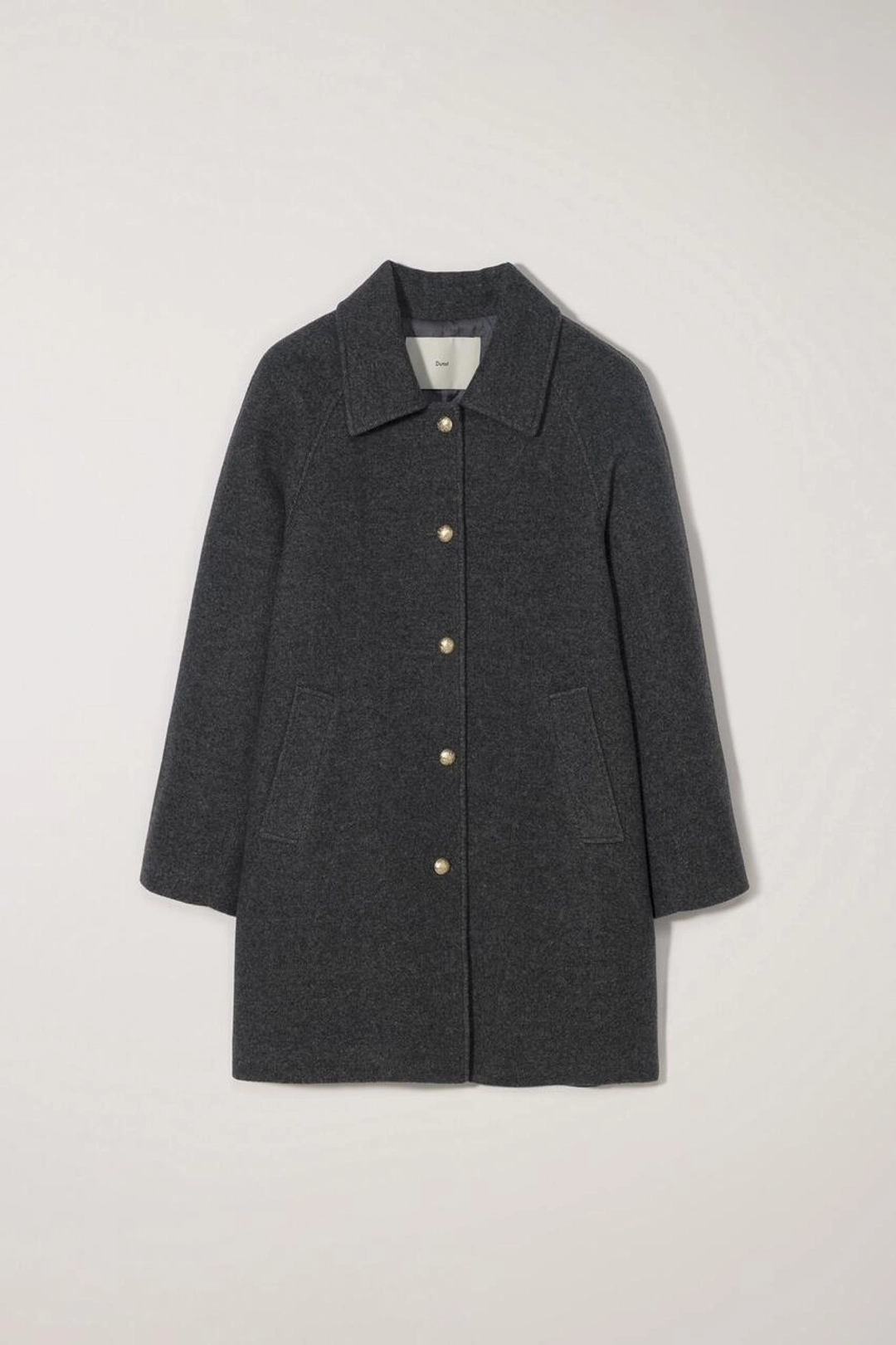던스트 BOUCLE WOOL HALF COAT DARK GREY 상품 이미지 1