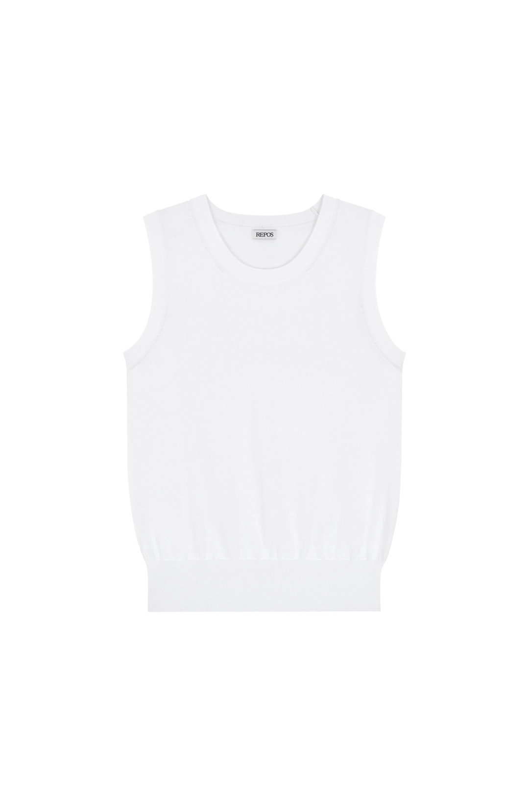 리포스 AIRY COTTON BLEND SLEEVELESS TOP (WHITE) 상품 이미지 1