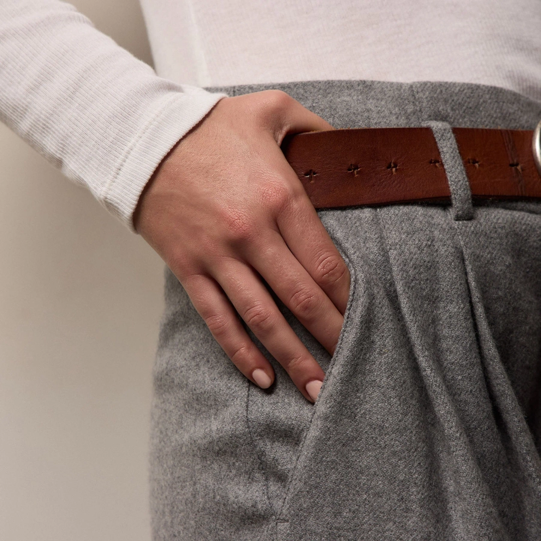 제임스펄스 Cotton Gauze Ribbed Henley - Everest White 상품 이미지 3