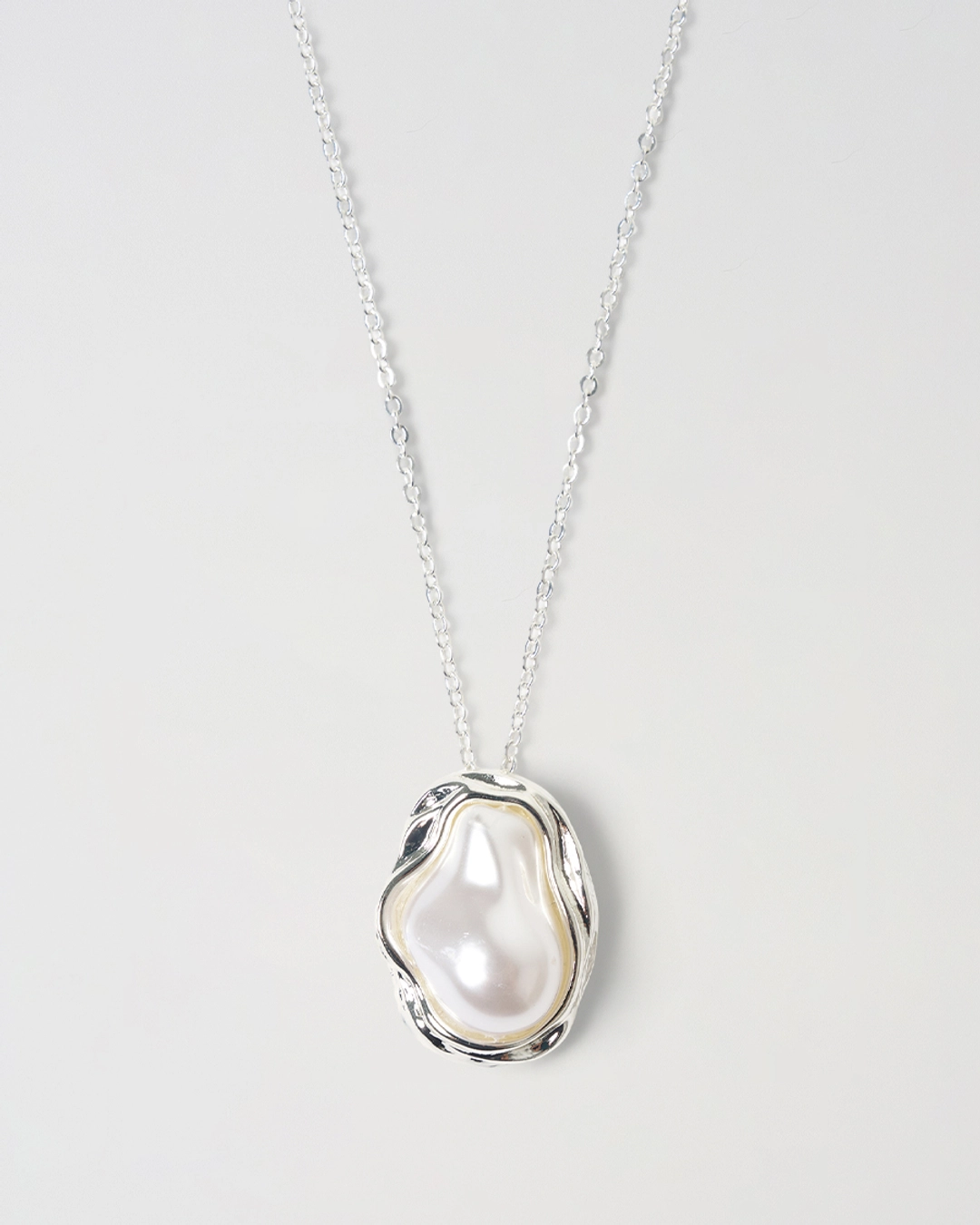 누아르나인 Bold Pearl Necklace [SILVER] 상품 이미지 1