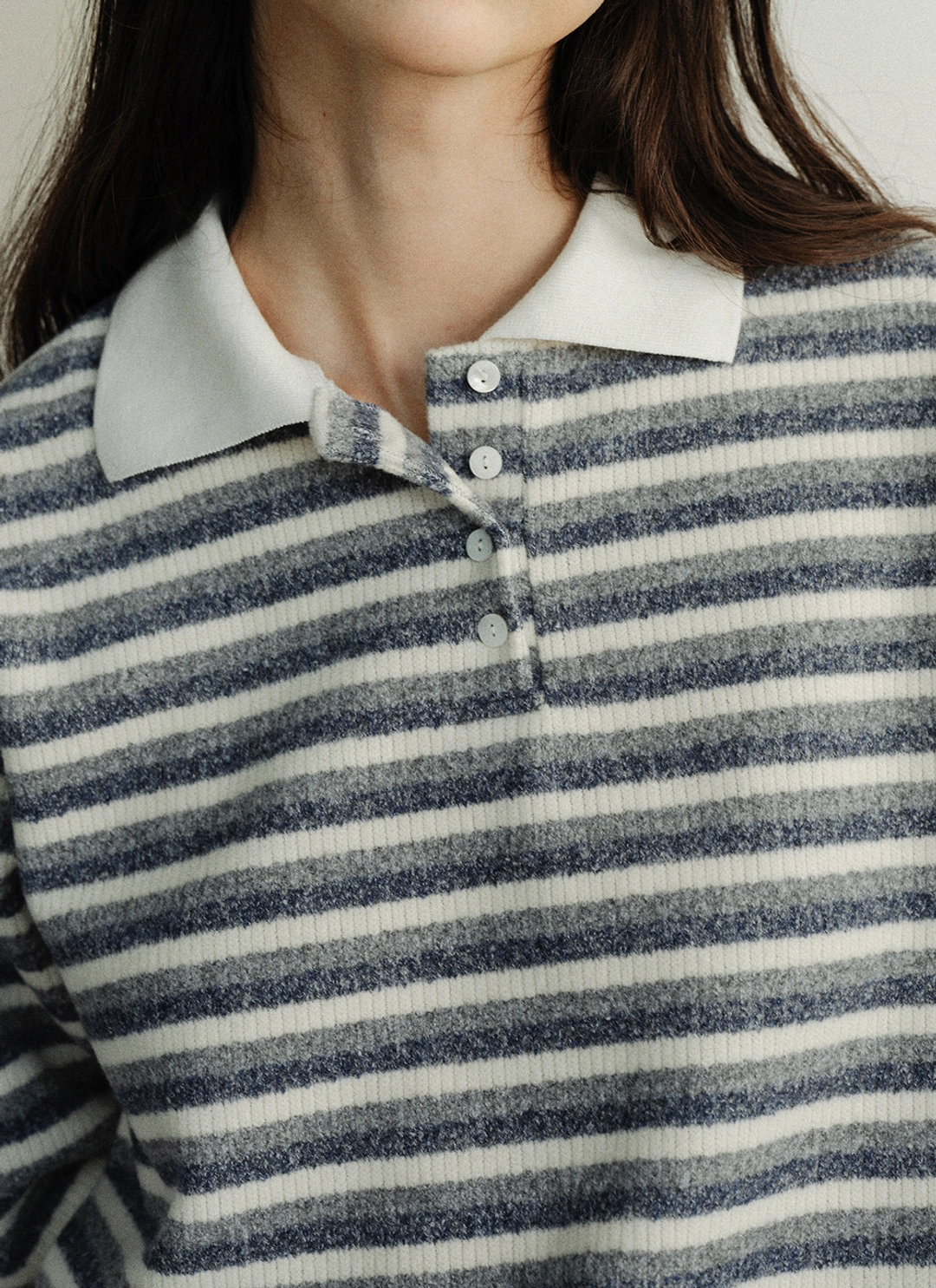 르닐 Harry Stripe T-shirt (Cream) 상품 이미지 3