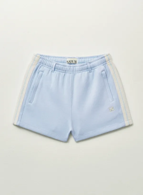 (W) Lawton All Day Track Shorts - Sky Blue