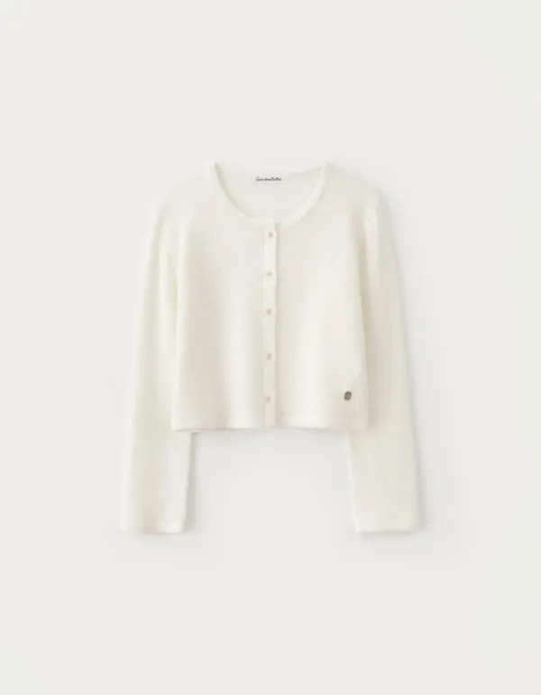 Nutty Hairy Cardigan - Ivory