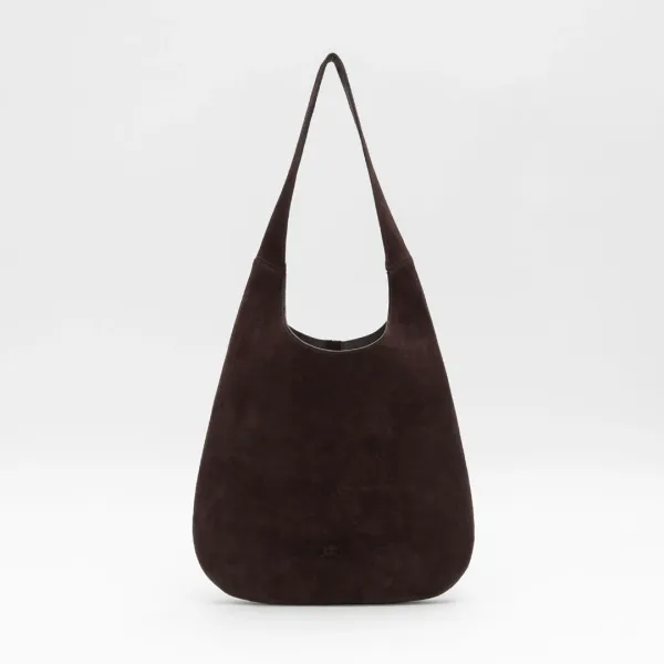 (Z-B-2476)SUEDE ROUND SHOULDER BAG
