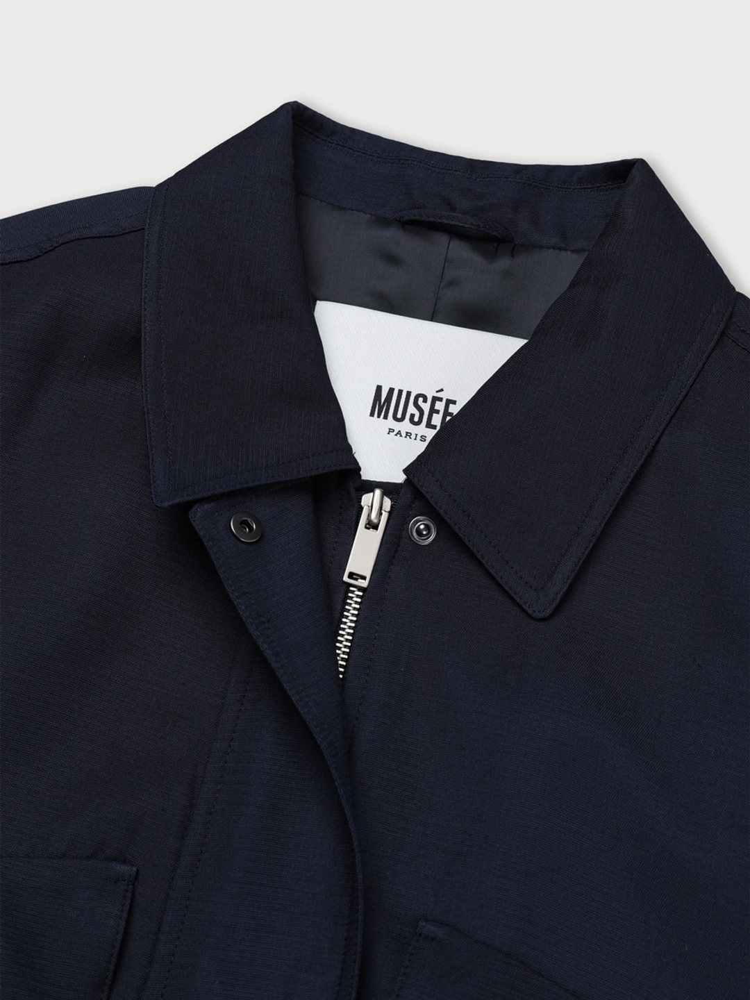 뮤제 [REFURB] FINALE Nylon Bomber Jacket_Navy 상품 이미지 3