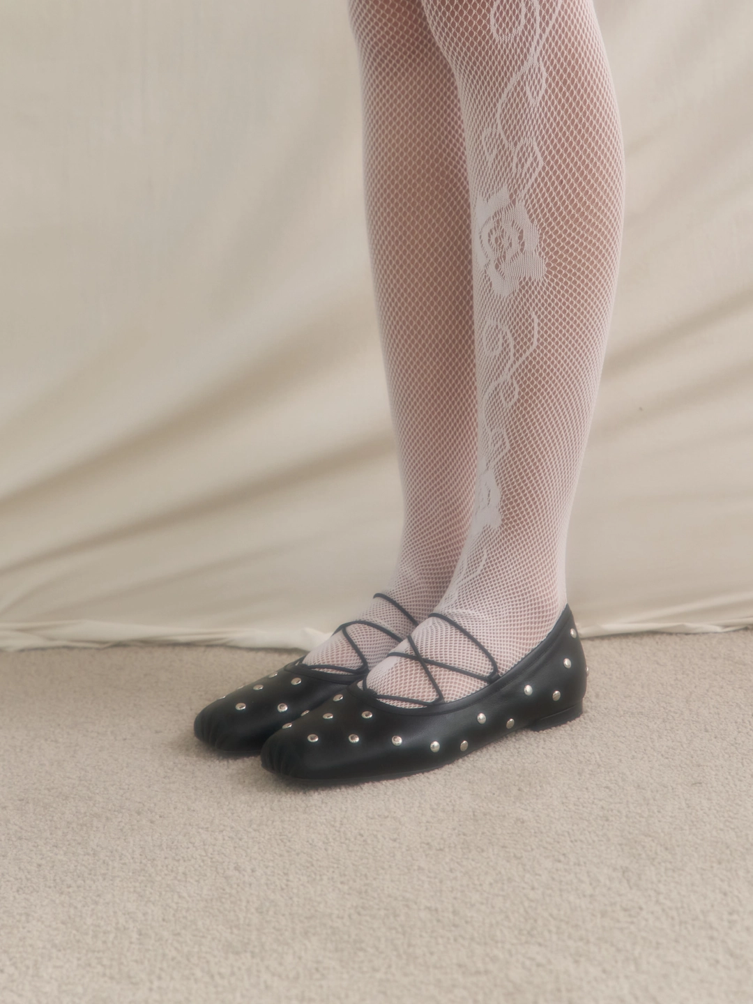 러브듀이 BALLET strap flat / 블랙스터드 상품 이미지 2