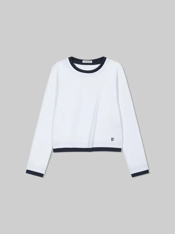 Organic Silket Layered T-Shirt_White